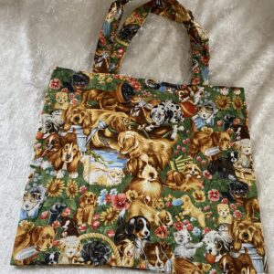 Einkaufstasche Hundewelpen Gruppe