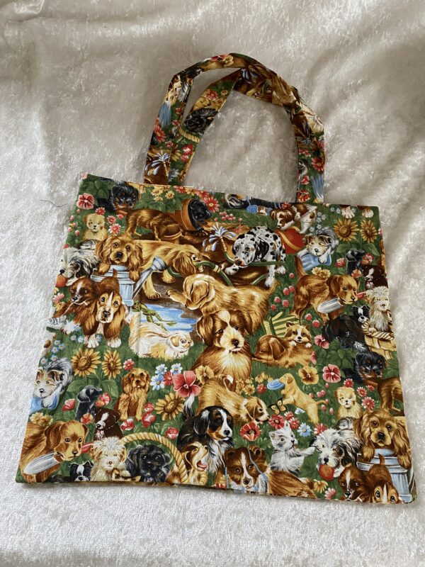Einkaufstasche Hundewelpen Gruppe