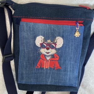 Kleine Umhängetasche mit Maus